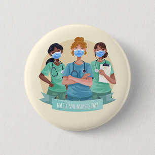 Tag der Krankenschwester / Woche der Krankenpflege Button