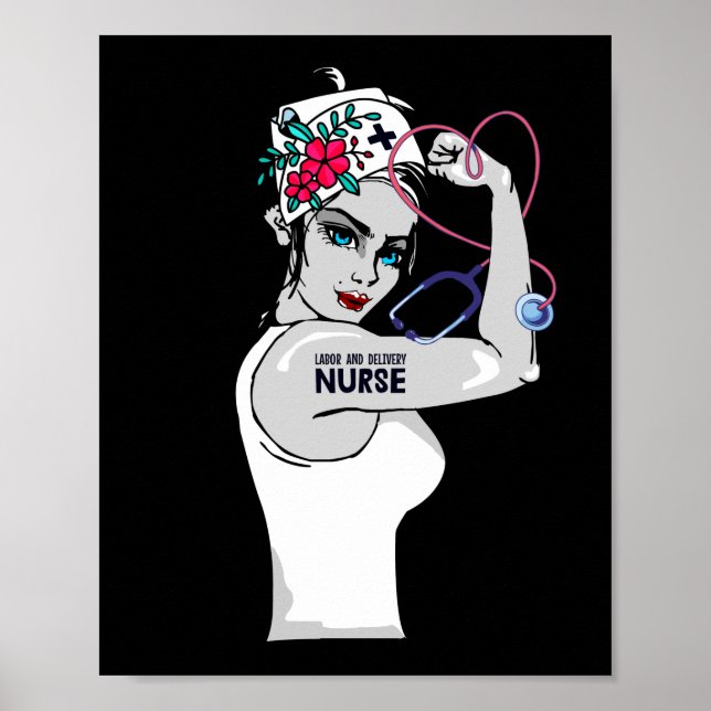 Tag der Krankenschwestern für Arbeit und Krankenpf Poster (Vorne)