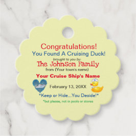 Tag der Kreuzfahrt Geschenkanhänger