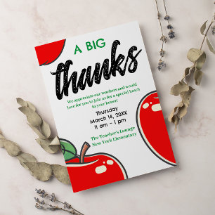 Tag der Lehrer   Großen Dank an die Lehrer Einladung