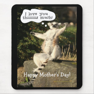 Tag der Lemur-Liebe Sie der dieser viele Mutter Mousepad