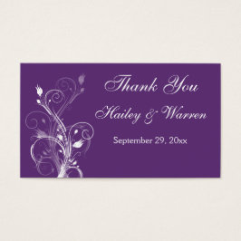 Tag der lila und weißen Gastgeschenk Hochzeit