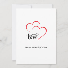 Tag der Minimalistischen Valentine mit eigener Mar Feiertagskarte
