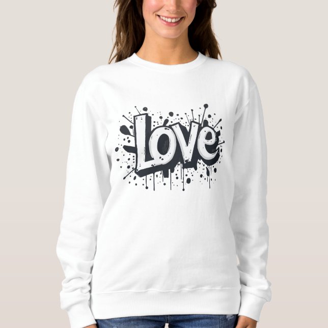 Tag der monochromen Liebe Sweatshirt (Vorderseite)
