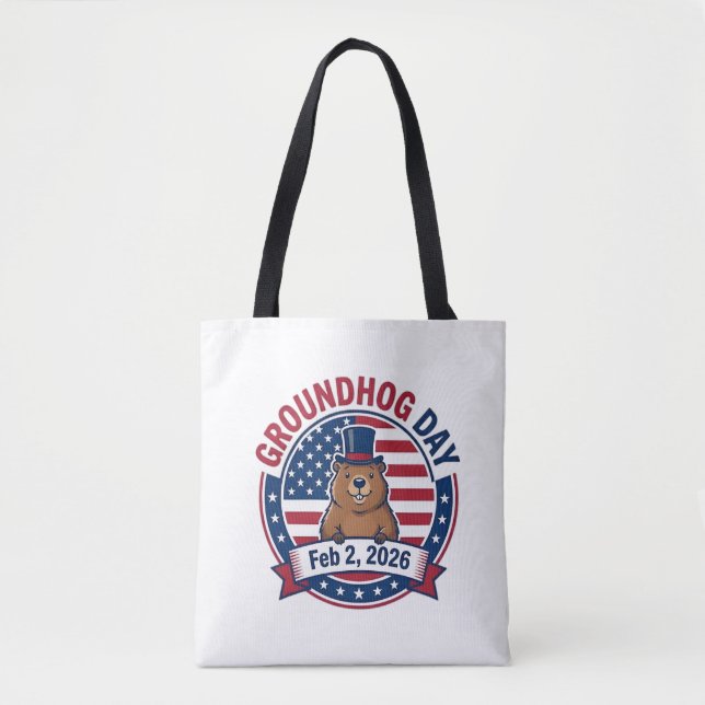 Tag der Murmeltier Tasche (Vorderseite)
