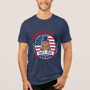 Tag der Murmeltiere Tri-Blend Shirt