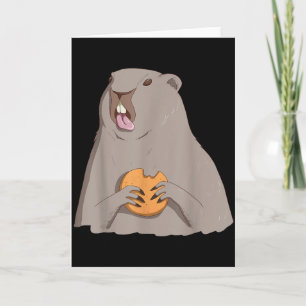 Tag der Murmeltiergeschenke Lustiger Woodchuck-Shi Karte