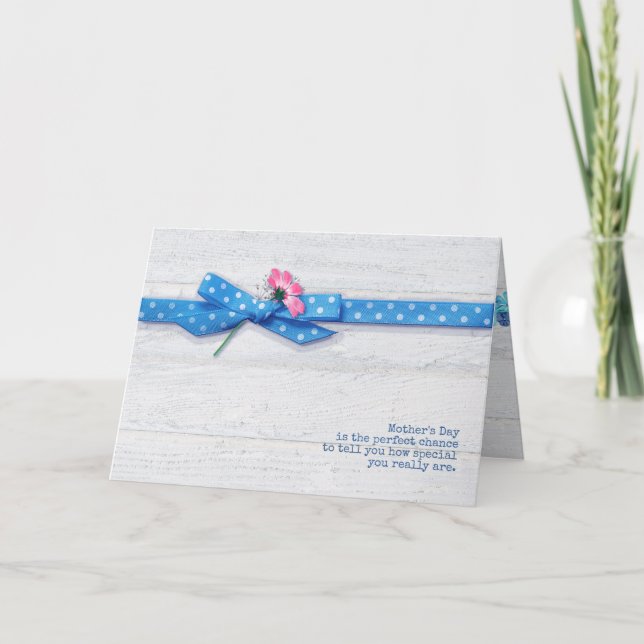 Tag der Mutter am Polka dot bunte Karte (Vorderseite)