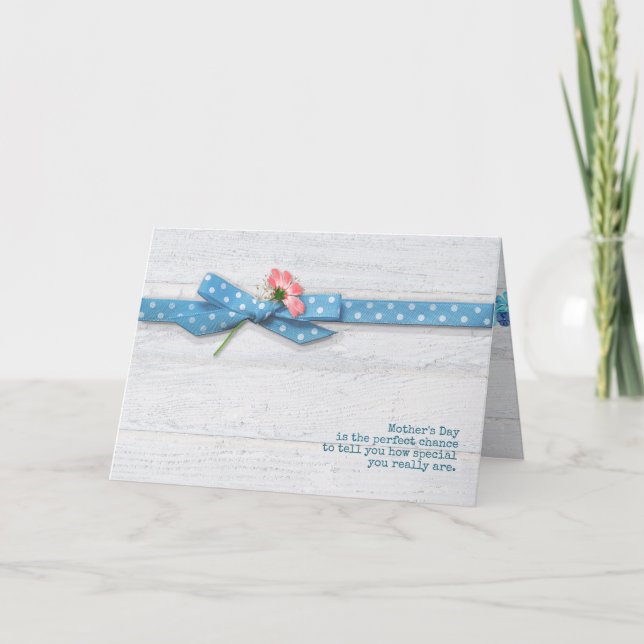 Tag der Mutter am Polka dot bunte Karte (Vorderseite)