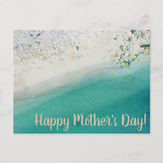 Tag der Mutter am Strand Postkarte (Vorderseite)