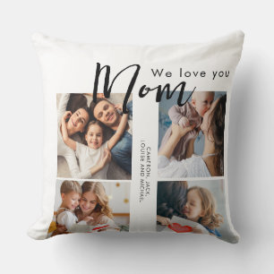 Tag der Mütter, Mama, Foto Collage, wir Liebe Sie, Kissen