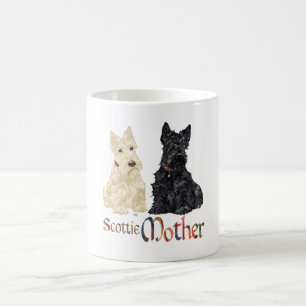 Tag der Mutter mit dem Wheaten & Black Scotties Kaffeetasse