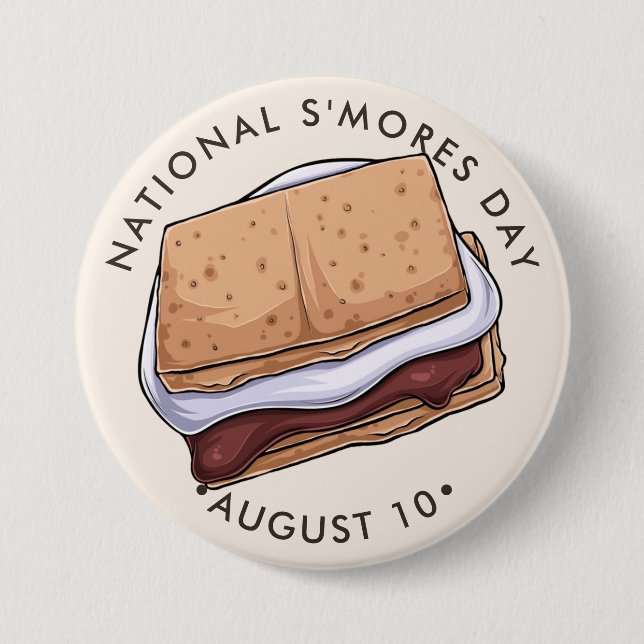 Tag der nationalen S'Mores Button (Vorderseite)