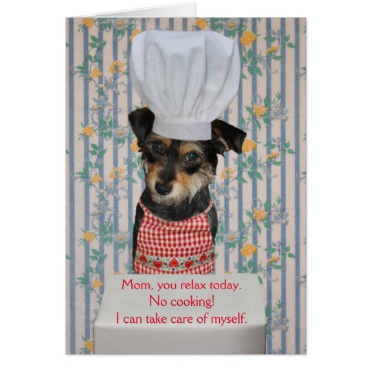 Tag der niedlicher Hundeder kundengerechte Mutter Karte