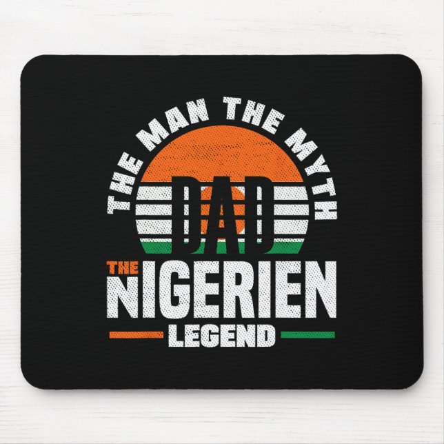 Tag der nigerianischen Flagge Mousepad (Vorne)