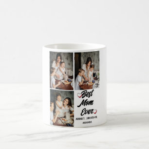 Tag der personalisierten Mütter, drei Fotos Kollab Kaffeetasse