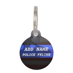 Tag der Polizeikatze der Thin Blue Line Haustiermarke