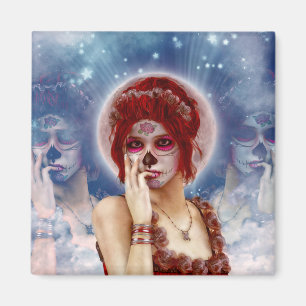 Tag der Puppe mit totem Zucker Magnet
