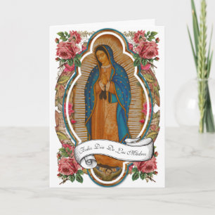Tag der religiösen spanischen Guadalupe-Mütter  Karte