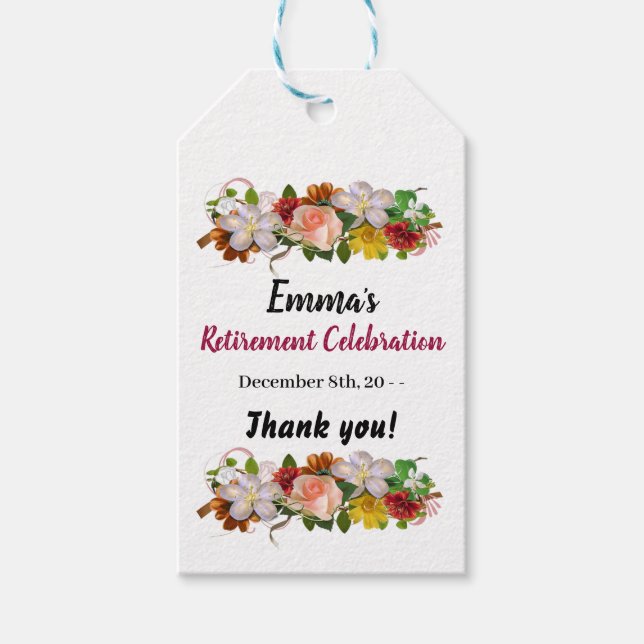 Tag der Rentenzählung Geschenkanhänger (Vorderseite)