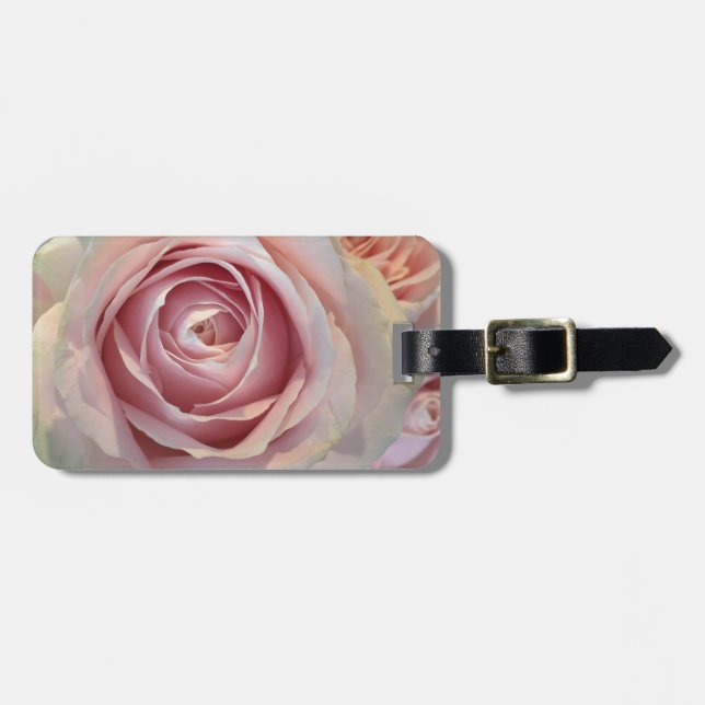 Tag der rosa Rose Gepäckanhänger (Vorderseite horizontal)