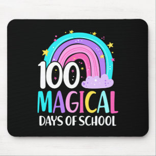Tag der Schule Regenbogen Magische 100 Tage der Sc Mousepad
