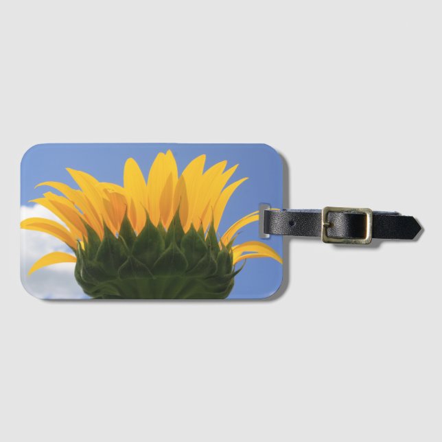 Tag der Sonnenblumenkrone Gepäckanhänger (Vorderseite (Horizontal))