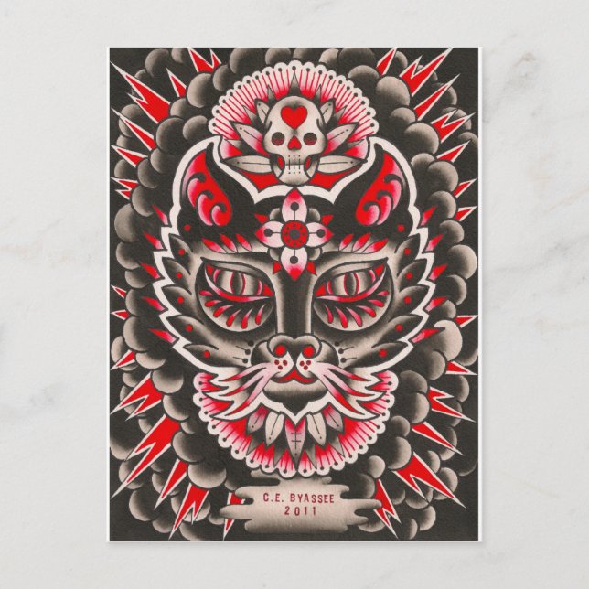 Tag der Todeskatze Postkarte (Vorderseite)