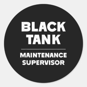 Tag der Todesurteile des Black Tank Maintenance Su Runder Aufkleber