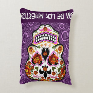Tag der Toten bürstete Polyester-Kunst-Kissen Dekokissen