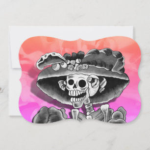 Tag der Toten Calavera   Einladung
