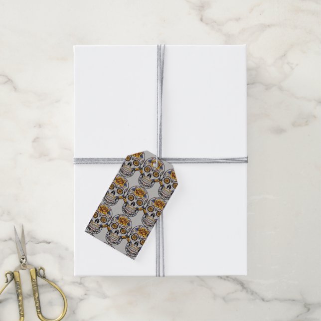 Tag der toten Geschenketiketten Geschenkanhänger (Mit Garn)