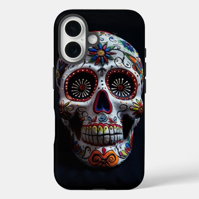 Tag der Toten iPhone 16 Hülle (Rückseite)