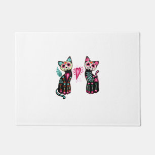 Tag der Toten Katzen Shirt Cat Lovers Dia De Los M Fußmatte