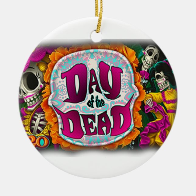 Tag der Toten Keramikornament (Vorne)
