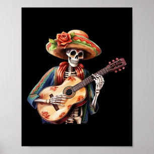 Tag der toten Lady Sugar Skull Dia de Los Muerto Poster