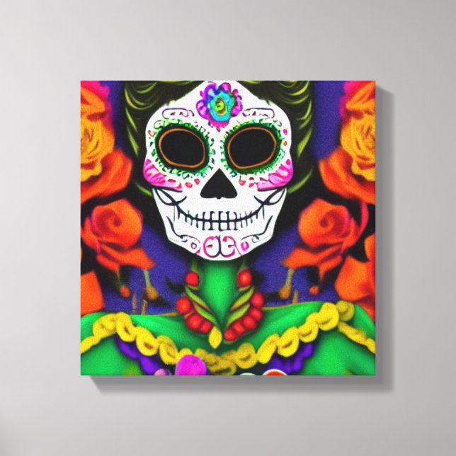 Tag der Toten Leinwanddruck (Vorderseite)
