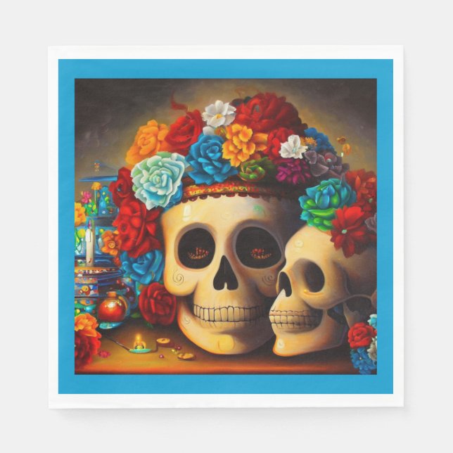 Tag der Toten Offrendas 2 Serviette (Vorderseite)