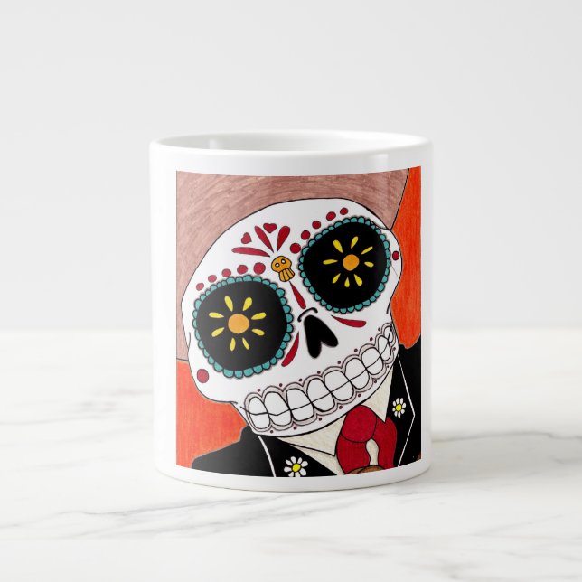 Tag der toten riesigen Kaffee-Tasse Jumbo-Tasse (Vorderseite)