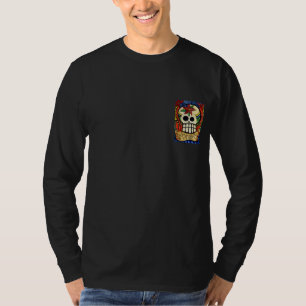 Tag der toten Schädel/lodernden des Herz-Shirts T-Shirt