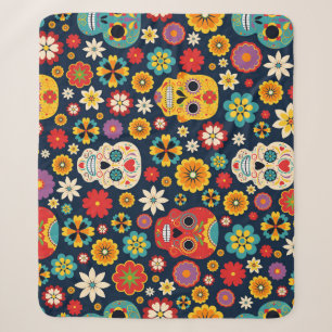 Tag der Toten Vintage Sherpadecke