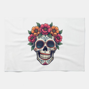 Tag der Toten Zuckerschädel � Dia de los Muertos S Geschirrtuch