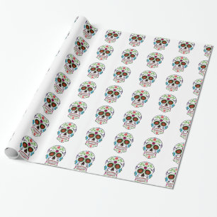 TAG DER TOTEN ZUCKERSKULL GESCHENKPAPIER