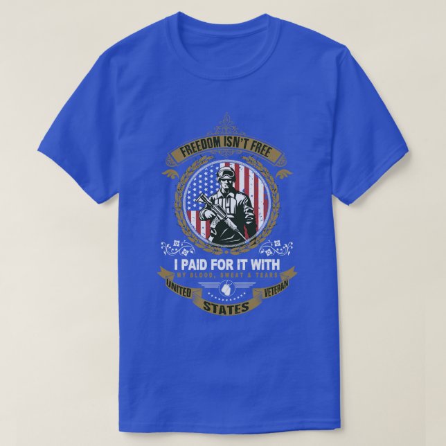 Tag der Unabhängigkeit 4. Juli Veteranen T-Shirt (Design vorne)