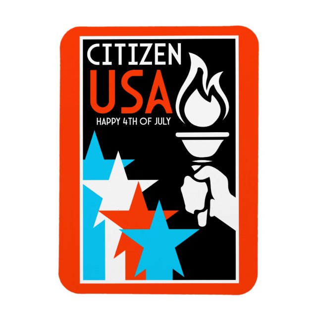 Tag der Unabhängigkeit Amerikas Magnet (Vertikal)