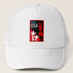 Tag der Unabhängigkeit Amerikas Truckerkappe