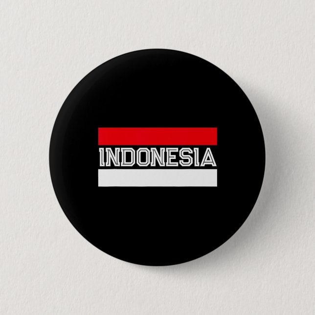Tag der Unabhängigkeit der Flagge Indonesiens Button (Vorderseite)