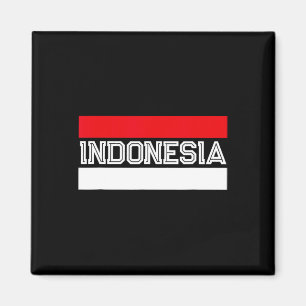 Tag der Unabhängigkeit der Flagge Indonesiens Magnet