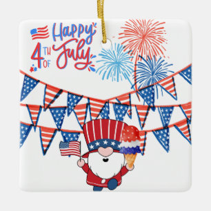 Tag der Unabhängigkeit Keramikornament