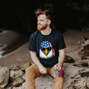 Tag der Unabhängigkeit von Bald Eagle Rot Weiß und T-Shirt
